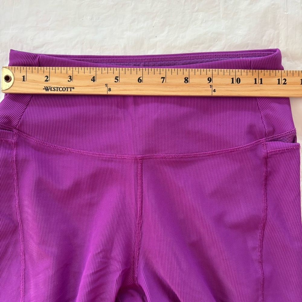NWOT CALIA by Carrie Underwood High Rise Purple Leggings Ribbed SZ S - Picture 6 of 12